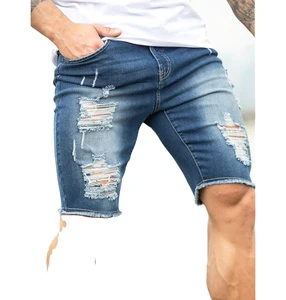 High Quality Summer Men Denim Shorts Male Jeans Short Fit Skinny Breathable Light Weight Custom Design