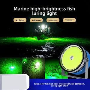IP66 Waterproof 1000W LED Fishing Light High Brightness Yellow/Blue Customizable Attract Fish Lamp for Boat Deep Sea Fishing
