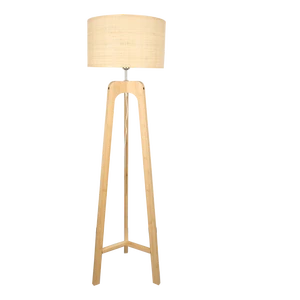 Modern Solid Bamboo Floor Lamp Standing Lamps for Living Room Wood Light Bedside Bedroom Restaurant Lampshade Stylish Nordic