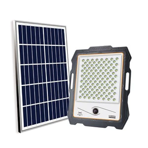 LED Solar Light WiFi IP Camera 1080P Motion Detection Alarm 400W Spotlight Outdoor Street Light Waterproof Solar Lamp