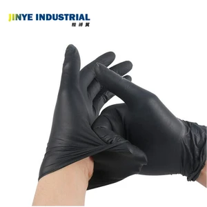 Wholesale Powder Free Disposable Heavy Duty Nitrile Rubber Gloves Industrial Use Nitrile Safety Work Gloves