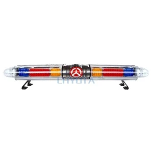 47 Inch Roof Emergency Lightbar Red Blue LED Ambulance No Siren Horn Warning Light for Firefighter Truck Strobe Light Bar
