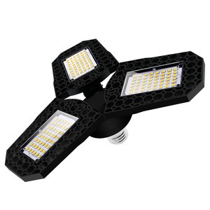 Tri-Folding LED Workshop Light With Universal 85-265V & Patent Design - 8000LM High Brightness For Garage And Warehouse Lighting