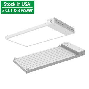 US Warehouse 192W 256W 320W 3CCT Selectable Linear High Bay 4ft 96W 128W 160W LED Linear High Bay Light
