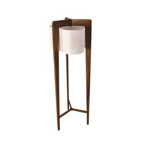 Cloud Wooden Floor Lamp Decorative Floor Lamp for Living Room & Office with Cream Colored Shade and Natural Wood Base