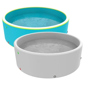 Summer Popular Custom Outdoor Large Size Inflatable Round Swimming Pools Above Ground For Party Drop Stitch Fabric Swimming Pool