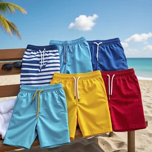 Men's Board Shorts Swim Trunks Quick Dry Beachwear Custom Logo Summer Shorts for Surfing Swimming Pool-Party or Sports