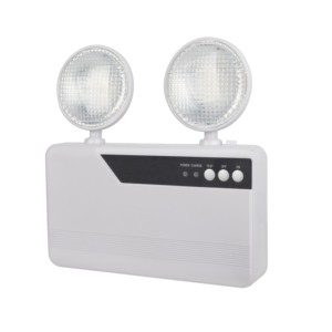 6W/10W Double Heads Rechargeable LED Emergency Light With Plastic Housing Twin Spot Emergency Lamp