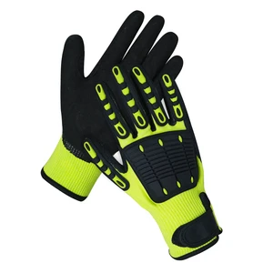 ZONTAL Industrial Cut Resistant Safety Gloves TPR Material Impact Reducing Durable Anti-Slip Breathable for Construction