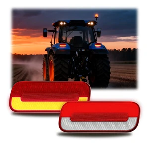Emark Amber Indicator Tractor LED Tail Light For New Holland T5 T6 T7 Series 87747246 87747247