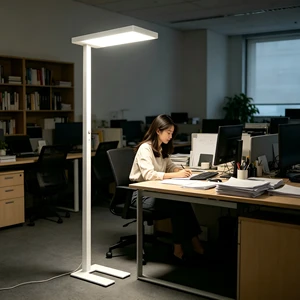 Hot Sale Modern Floor Lamps Reading Room Office Working Lights Vertical High Quality Aluminum Standard Dimmable LED Floor Lamp