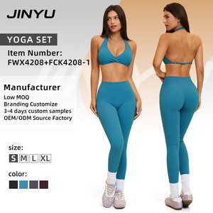 Women's Sports Bra Yoga Outfit - High Waisted Sports Set Buttery Fitness Activewear Hidden Scrunch Leggings Yoga Wear Set