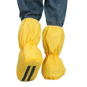 Type 3 Personal Protective Chemical Anti-Skid Boot Cover Disposable PVC Sole Safety Shoe Cover Acid & Chemical Resistant PP+ PE