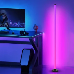 OEM Modern LED Floor Lamp for Living Room, Decorative RGB Color Changing Standing Lamp, Contemporary Fishing Light Design