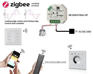 Zigbee Certified Trailing Edge AC Dimmers for Incandescent Lighting