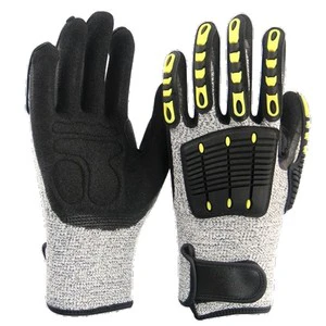 OEM CE EN388 ANSI-ISEA 105 Certified Level 5 Cut-Resistant Anti-impact Slip-Resistant Impact-Absorbing Shock Protection Gloves
