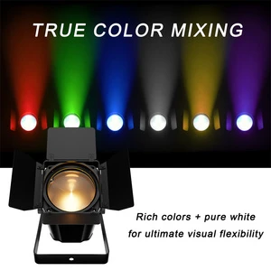 SHEHDS APP Control 300W COB Par LED Light Motorized Zoom Stage Fresnel Wash Light For Wedding Theater