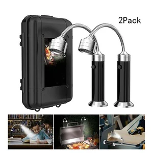 Grill Light Barbecue 360 Degree Adjustable Gooseneck BBQ LED Light Lamp with Magnetic Base Outdoors Camping Party Reading Repair