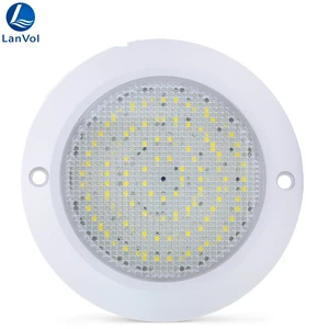 New Arrival Slim Flat 10mm 8W RGB Resin Filled Swimming Pool Light Frosted Cover RGBW Blue Green White LED Underwater Lamp