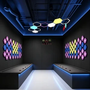 Professional Recessed RGB LED Wall Panel - Seamless Embedded Custom Shape Gaming Lamp for Commercial Space & Gym Decor