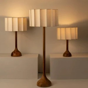 Modern Simplicity Design Japanese Style LED Floor Lamp Warehouse E27 Solid Wood Button Control Easy Installation Ra80 2-Year