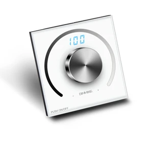 New Display Digital Glass Panel Dimming Switch on off Knob LED Controller Rotary Dimmer for Light Strip