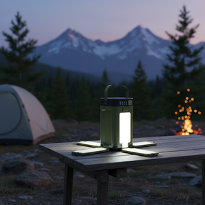 LED Camping Lantern Waterproof Camping Lamp Rechargeable with 2000mAh Solar Charging & LED Power Light for Camping Hiking