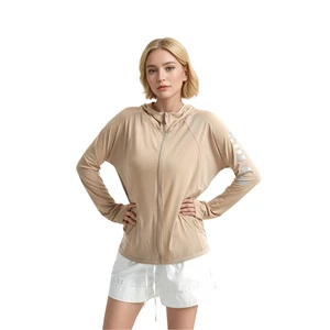 Women's UPF 50+ Sun Protection Hoodie Jacket Lightweight UV Shield Breathable Wrinkle-Resistant Nine Quarter Sleeve Quick Dry