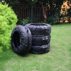 Wholesale Car Tire Protective Cover Oxford Fabric Dustproof Waterproof Spare Tyre Cover Snow Tire Protective Storage Bag