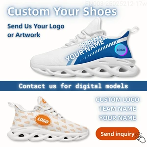 Hollow Out Men's Casual Footwear Geometric Sports Walking Trainers Breathable Running Sneakers for Women - FN003-25025212-17