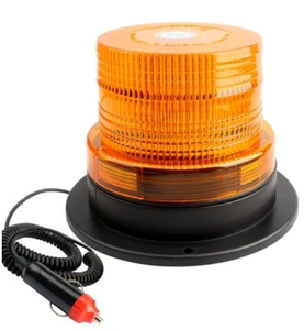 Amber Yellow 240 LED Emergency Warning Rotating Strobe Beacon Light With Magnetic Base