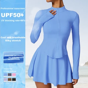 Custom logo Women Outdoor Anti Uv Sets Quick-dry Thin Sun Protection Clothing Tights Upf 50+ Ice Cold Anti-uv Sunscreen Clothing