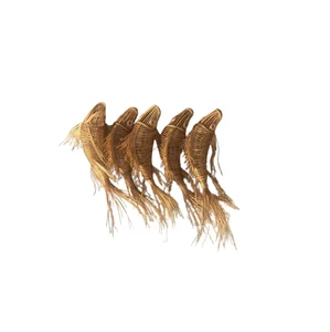 Artisan Fish-shaped Rattan Lamp - Bohemian Fish-shaped Rattan Light - Vietnam Rattan Lamp for Home Hotel Party Bamboo Crafts