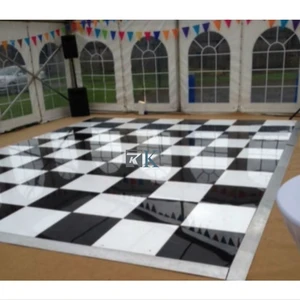 20 Ft X 20 Ft Dance Floor Black & White