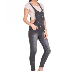 Best Quality Women's Denim Dungaree Overalls Jumpsuit Skinny Casual Eco-Friendly Breathable Custom Made Wholesale