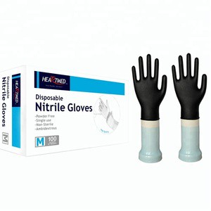 Biodegradable Nitrile Glovee Malaysia Textured Powder Free Nitrile Disposable Glovees Wholesaler Medical Examination