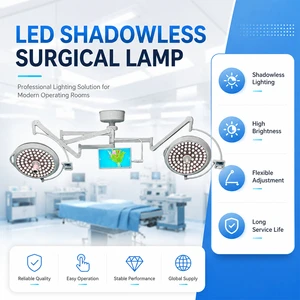Hospital LED Shadowless Surgical Lamp Examination Operating Light Medical Lighting System High Brightness Long Lifespan