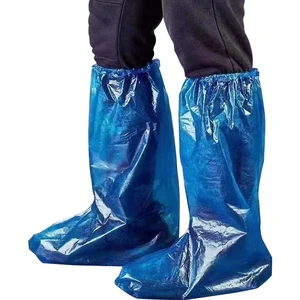Disposable Transparent PE Boot Cover Anti-slip Waterproof Rain Overshoes
