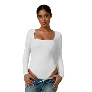 Best-selling Sexy Full Length One-piece Yoga Suit Spaghetti Strap Long-sleeve Square-neck Base Layer Quick-drying Sports