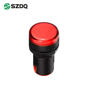 Multi Voltage Low Power Consumption CE Certified Plastic LED Indicator Lights IP66 Rating Red/Green/Yellow Colors for