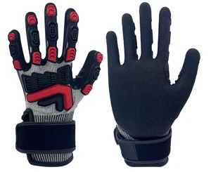YOUGAIN YG-TPR019 ANSI A5 TPR Anti-Impact Protective Nitrile Safety Gloves Comfortable for Heavy Work Level 5