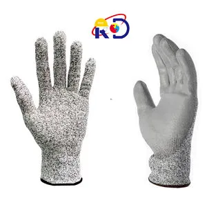 Grade 5 HPPE PPU Impregnated Anti Cut Gloves