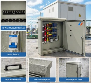 Professional Industrial Distribution Box Electrical Control Panel With 32A Breaker IP65 380V/415V Easy Operation For GCC
