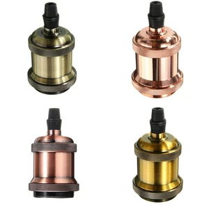 High Quality Vintage E27 Socket Aluminum Lamp Holder E27 Screw Type Light Bulb Socket