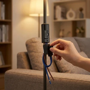 Compact Separated Rotary Regulator, Small Rotating Light Dimming Device Built in Tube, Easy Installation