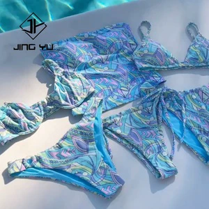 2025 New Product Textured Swimwear Swimsuit Print Swimwear Two Pieces High Quality Bikini Swimwear
