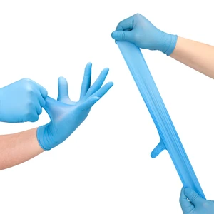 Medical Grade Blue Nitrile Gloves Disposable Powder Free Latex Free Exam Safety Hand Protection