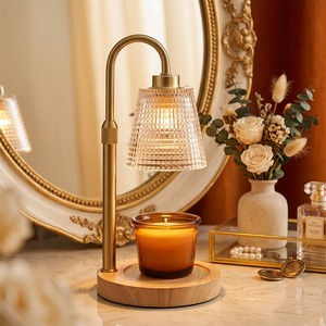 Inline Integrated Dimmer & Timer Switch Candle Warmer Lamp Multi Finishes Optional For Cream Cottage Neutral Interior Style