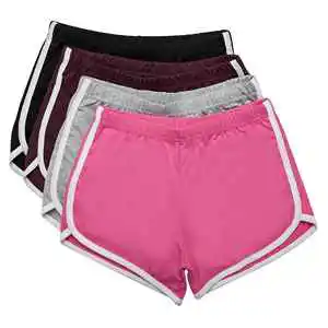 Trendy Women Sports Denim Shorts Straight Casual Mid Waist Super Distressed Washed Custom Summer