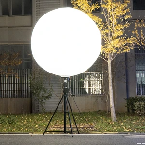 900W LED RGB CCT Outdoor Telescopic Mast Airstar Led Inflatable Balloon Event Light Tower For Film
